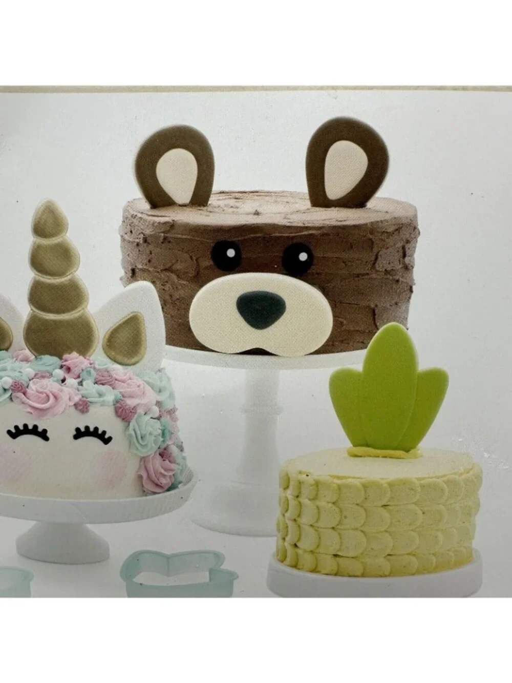 Sweet Sugarbelle Cookie Cutter Set Unicorn Animal Bear Shape American Cake Craft
